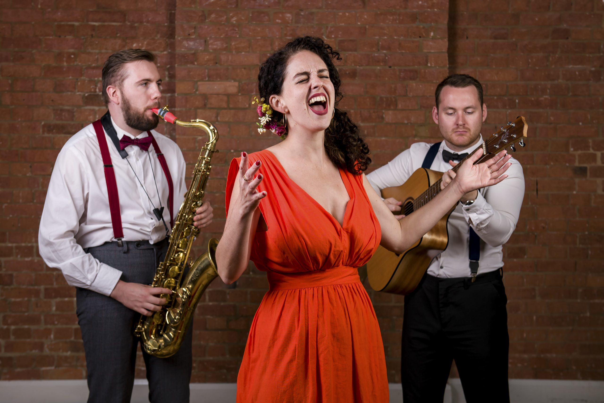 The Vintage Strollers 108 Roaming jazz trio providing live entertainment for party